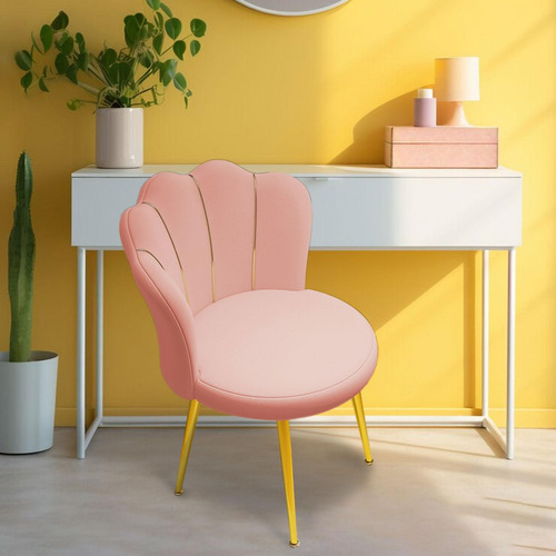 Silla De Tocador Con Asiento Tapizado, Cómoda Silla De