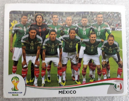 Mexico Selección Mundial Brasil 2014 Figurita Original