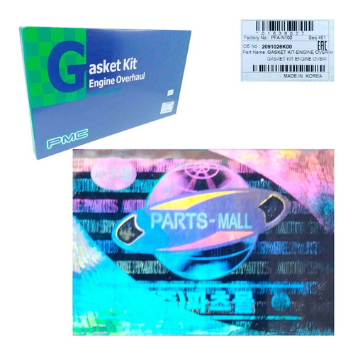 Imagen 7 de 8 de Kit Juego Empacaduras Elantra 1.6 2005 2006 2007 2008 Orig