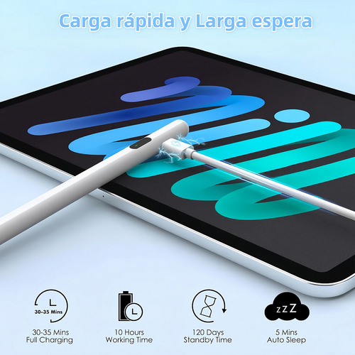 Rizzup® Lápiz Óptico Para iPad Con Caja Organizadora Pantalla Digital iPad Con Apple Pencil Accesorios Para Tablet