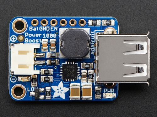Imagen 3 de 5 de Adafruit Powerboost 1000 Amplifica Voltaje 5v Out Desde 1.8v