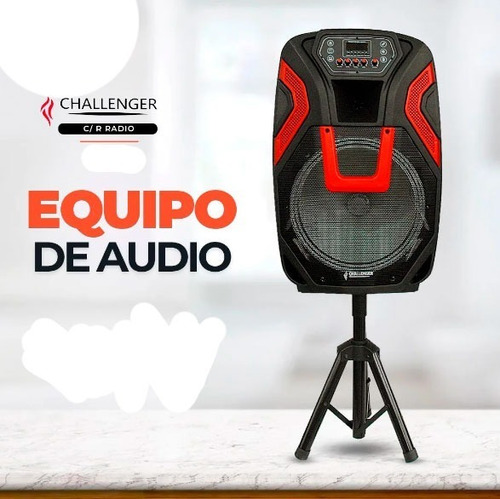 Imagen 2 de 2 de Corneta Amplificada Con Paral 1200w Pmpo - Challenger
