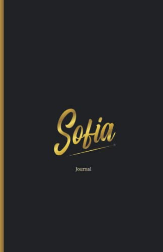 Libreta Bonita Personalizada Con El Nombre Sofia: Cuaderno N