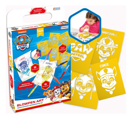 Set Arte Marcadores  Blow Pen Paw Patrol Aerografos Colorear