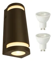 Comprar Aplique Pared Exterior Bidireccional + Lamparas Led