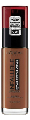 Base de maquillaje Loreal Infallible Fresh Wear, 24 horas. Tom 530 ÁMBAR PROFUNDO