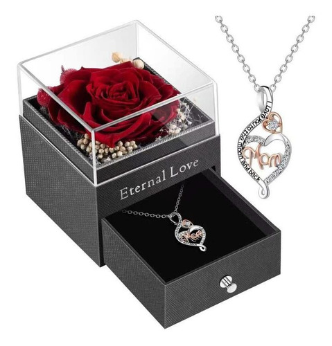 Purelove Rose With I You Collar 100 Idioma Regalo Para Mujer