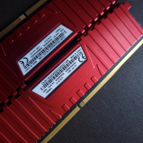 Memória Corsair 16gb (2x8gb) 2400mhz Vengeance Lpx Ddr4