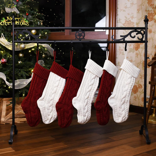 Colgador Para Calcetines De Navidad Senneny Con 10 Ganchos