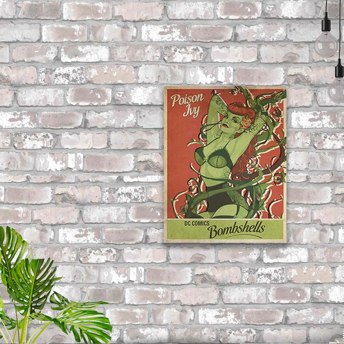 Letrero Metálico Vintage Nostálgico Poison Ivy - Dc Comics B