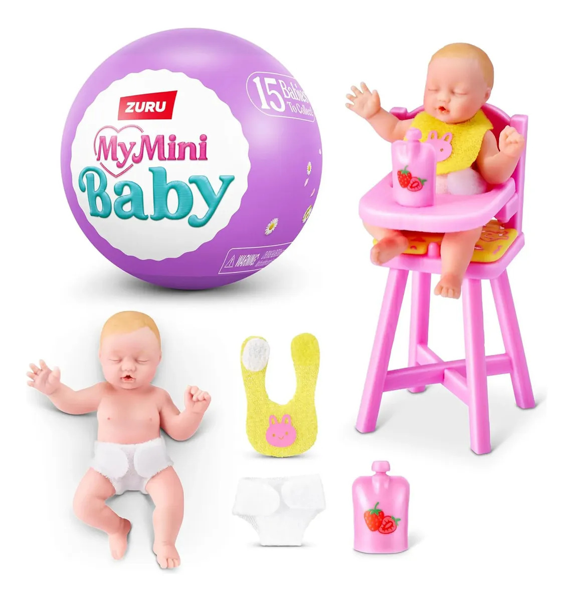 My Mini Baby Bebé Miniatura Realista Y Accesorios Coleccionable