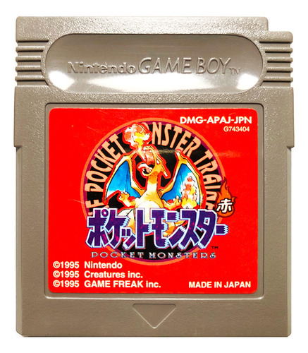 Pokemon Red Japones - Pocket Monsters Nintendo Gbc & Gba