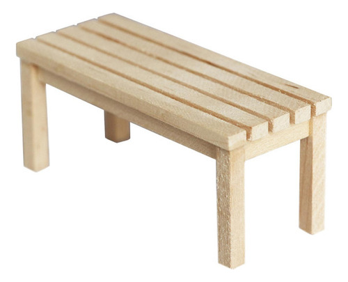 1:12 Silla De Banco En Miniatura Para Casa De Muñecas
