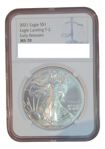 Monedas Mundiales: Usa Early Releases 1 Dolar 2021 Ms70