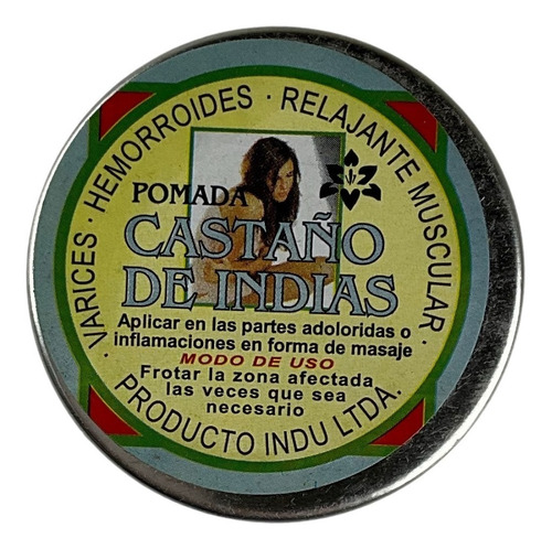 Castaño De Indias  Ungüento Frotacion En Lata (pack 10 )