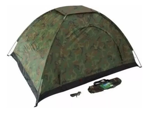 Barraca Tenda Camuflada Camping 4 Pessoas Portátil