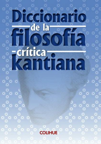Diccionario De La Filosofia Critica Kant