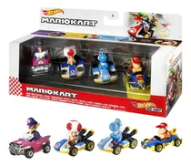 Comprar Hot Wheels Mario Kart 4 Pack Blue Yoshi Diddy Kong Toad Walu