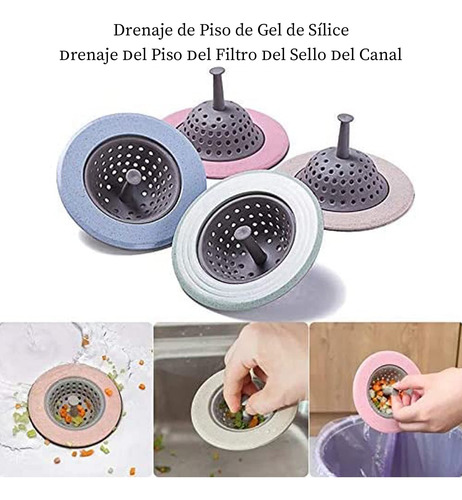 Colador De Fregadero,4 Piezas Coladores De Drenaje De