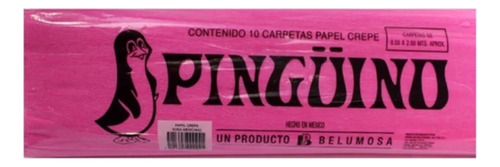 10 Pliegos De Papel Crepé Para Decoración Color Color Rosa Mexicano