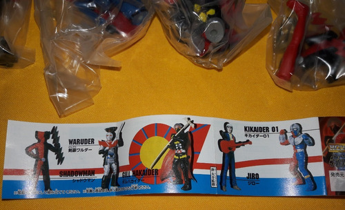 Kikaider 01 Hg Gashapon 5 Mini Figuras Set Completo (Usado)