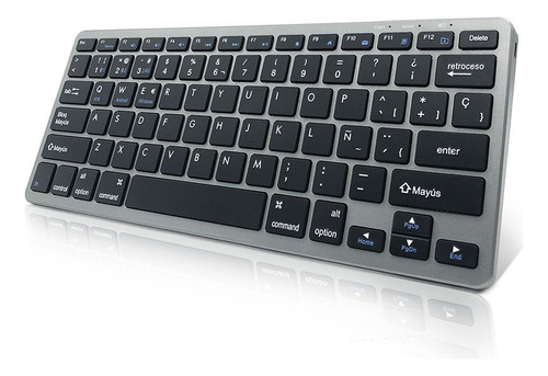 Teclado Inalambrico Español,recargable Bluetooth Wireless