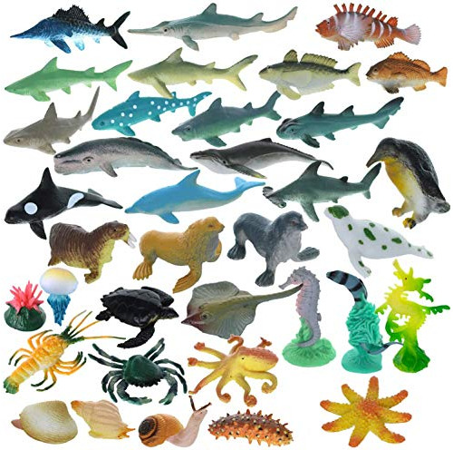 Giftexpress Ocean Sea Creatures/animales Figuras De Juguete,