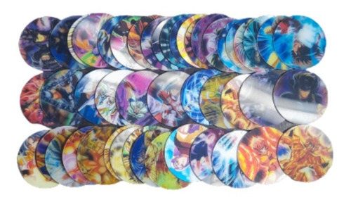 50 Tazos Caballeros Del Zodiaco Volumen 1 Dkv (todos 3d)