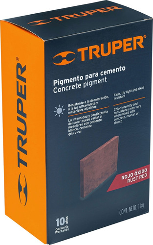 Pigmento Negro Para Cemento Tierra De Color Truper Caja 1kg