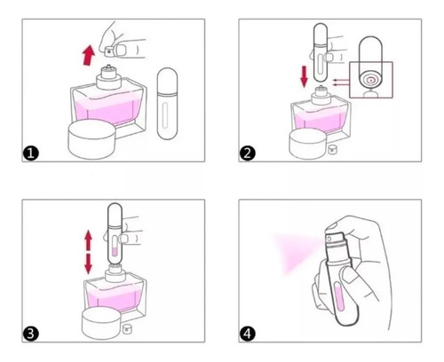 Imagen 4 de 4 de Atomizador De Perfume Recargable 5ml Portátil