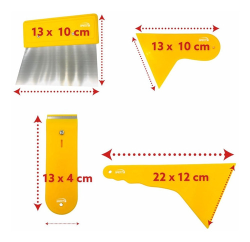 Kit Para Aplicación De Película Para Polarizar 7 Pzas