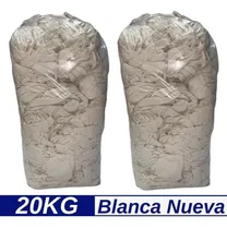 Comprar Trapo Limpieza Industrial - Blanco 100% Algodón 20 Kg