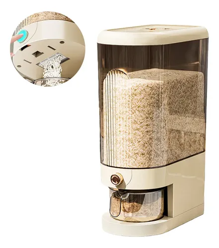 Balde Para Arroz 10kg Transparente Vedação Hermética