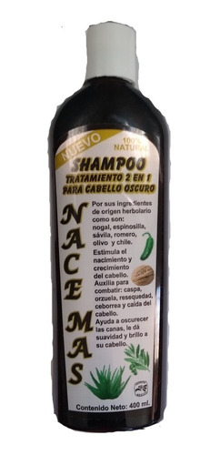 Shampoo Nace Más Cabello Oscuro 400 Ml