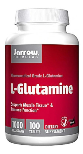 Jarrow Formulas L-glutamina - 1000 Mg - 100 Tabletas