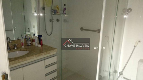 Flat Com 2 Dormitórios À Venda, 57 M² Por R$ 390.000,00 - Gonzaga - Santos/sp - Fl0022