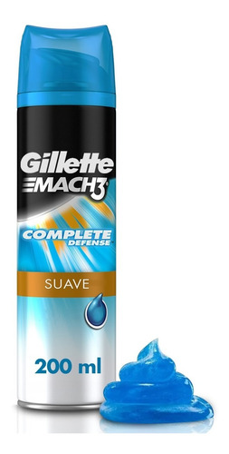 Gel De Afeitar Gillette Mach3 Complete Defense, 198 Gr