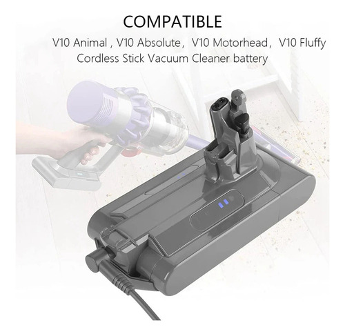 Cargador Para Aspiradora V10, V11, V15, Sv12, Sv15, Reemplaz