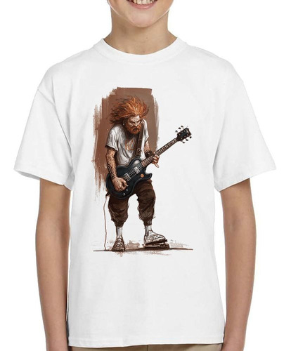 Remera De Niño Rock Guitarra Eletrica Man Musica