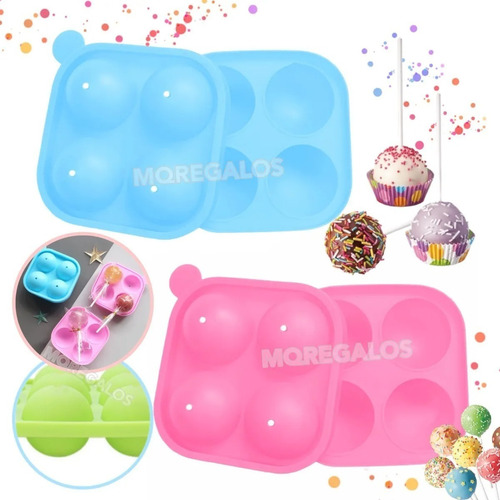 Molde Silicona 4 Cavidades Cakepops Esfera Chupetin Chocolat