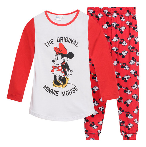 Pijama Niñas Manga Larga Minnie Y Mickey Mouse Disney®