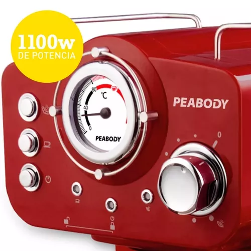 Cafetera Express Con Espumador Por Vapor 20 Bar Peabody  PE-CE5003R