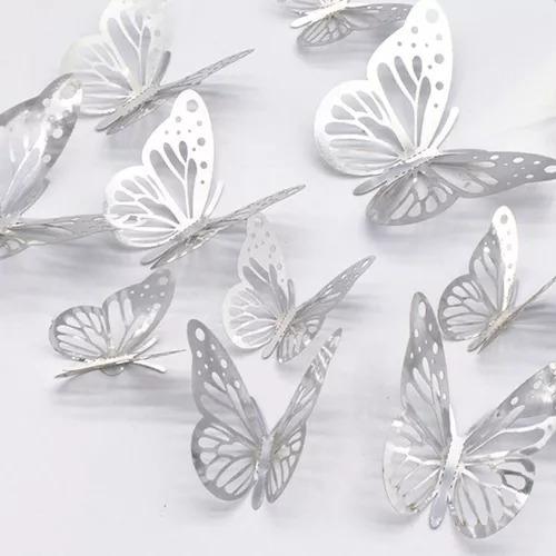 10 Paquetes De Mariposas 3d X12uni Toppers Torta Y Adorno