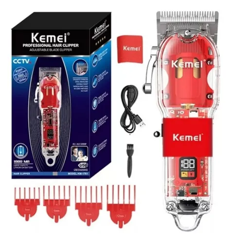 comprar Máquina De Afeitar Cabello Kemei Km-1761 Inalambrica Recarg