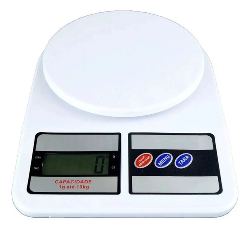 Balança Digital Cozinha 10kg Alta Precisão Nutrição Branco