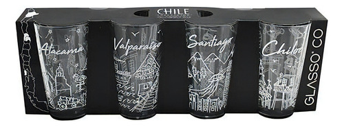 Vaso Keep Set 4 Vasos Chile Collection Glasso ®