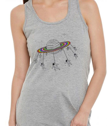 Musculosa Astronauta Circo Planeta Color