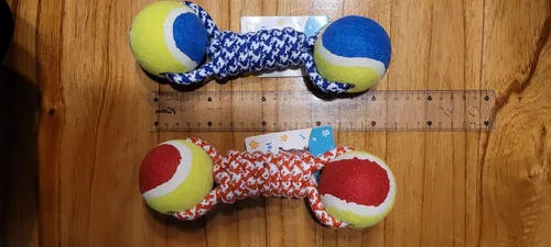 Juguete Perro Soga Pelotas Nudo Anti Ansiedad Premium