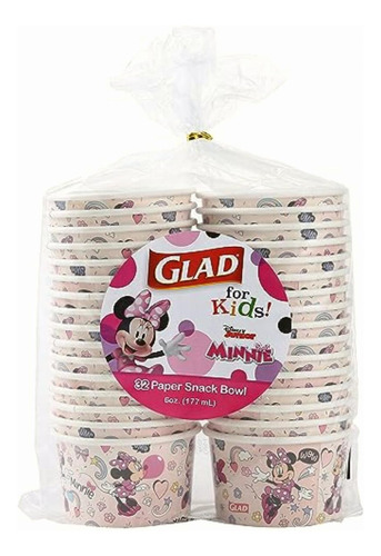 Glad For Kids Disney Mickey And Friends 6oz Paper Snack