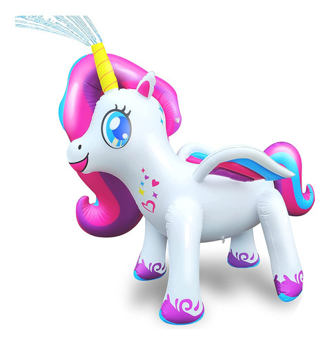 Bestparty Aspersor Inflable Del Patio De Unicornio, Juguete